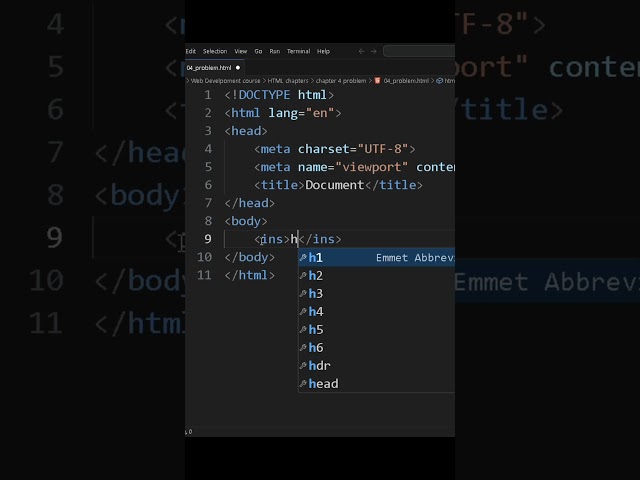 HTML INS Tag Tutorial | How to Show Added Text in HTML