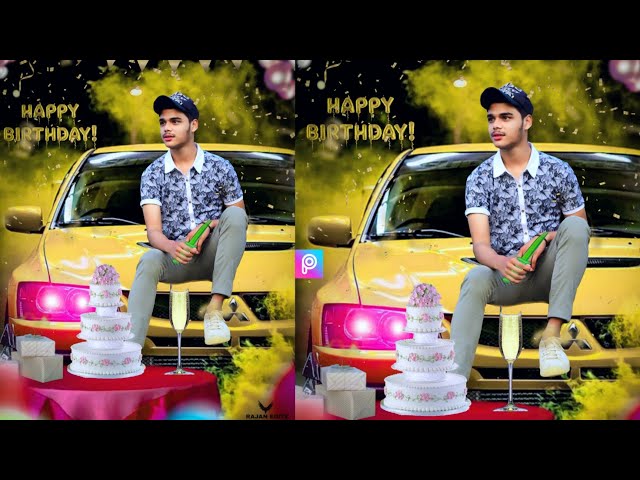 Happy Birthday photo editing Tutorial !! PicsArt Birthday photo editing !! #Rajaneditz #photoediting