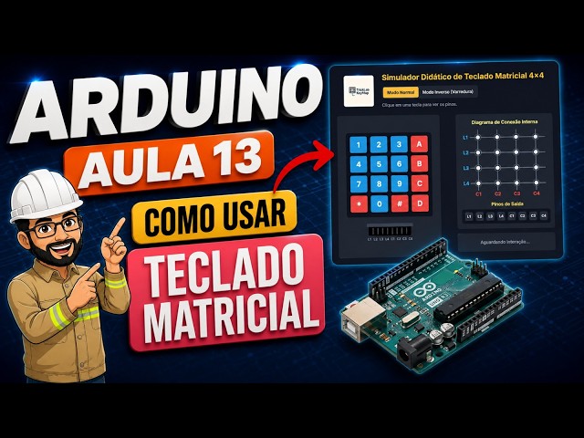 How to Use a 4x4 Matrix Keypad with Arduino - Lesson 13
