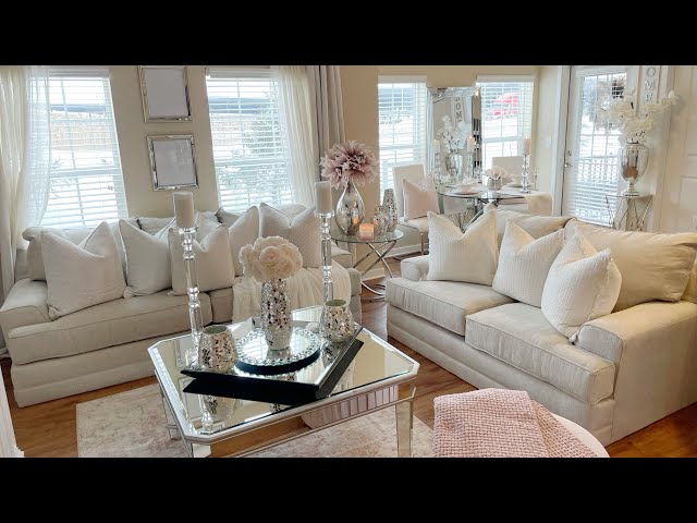 MY LIVING ROOM LOOKS COMPLETELY DIFFERENT!! NEW GLAM FURNITURE & DECOR!