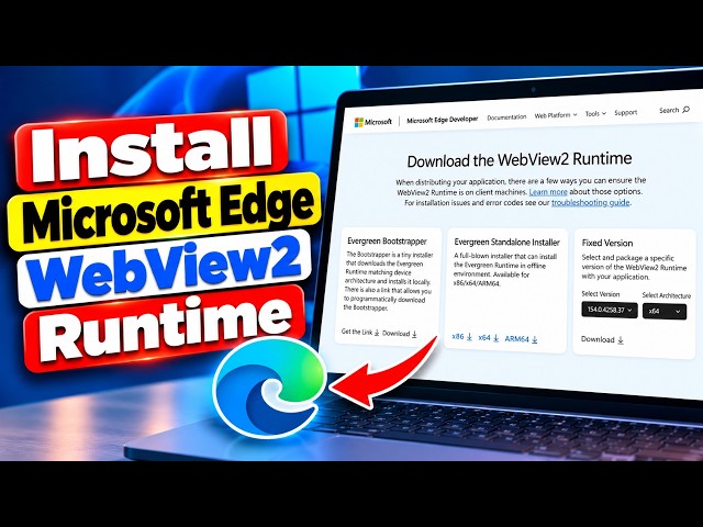 How To Download & Install Microsoft Edge WebView2 Runtime (step by step)