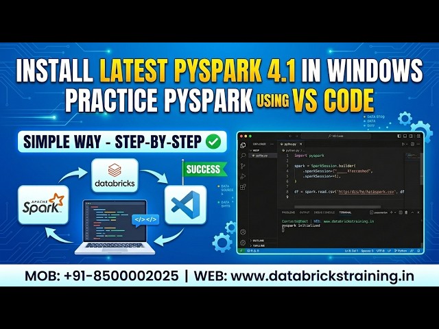 Install pyspark and practice pyspark in VS Code