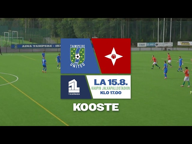 KOOSTE: Tampere United – TPV / Ykkönen / 15.8.2026 / Kaupin jalkapallostadion