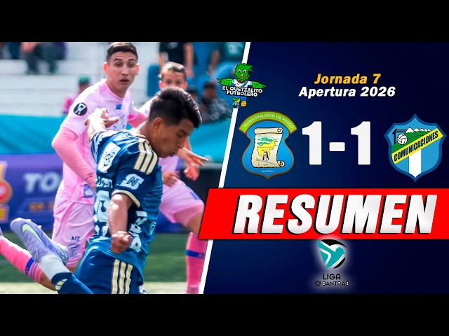 CREMAS RESCATAN EL EMPATE/ Mixco 1 vs Comunicaciones 1 - Jornada 7 Apertura 2026 RESUMEN