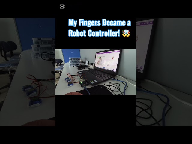 I Controlled 3 Servos With My Fingers! 🤯🤖 | AI + Arduino