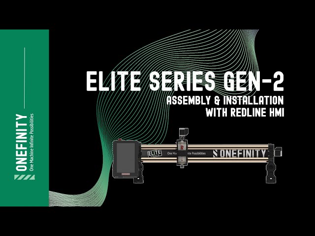 Onefinity CNC GEN 2 Elite Series Assembly & Installation with @RedlineCNCOfficial HMI 15" Screen