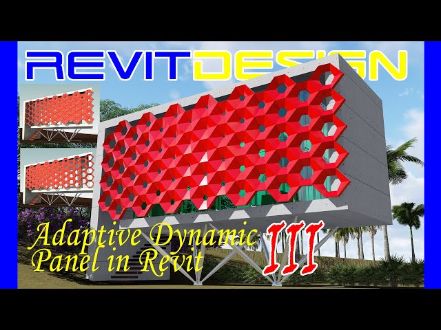 RD131. Adaptive Dynamic Panel in Revit III. 100% Not A Dynamo. Kinetic Facade in Revit.