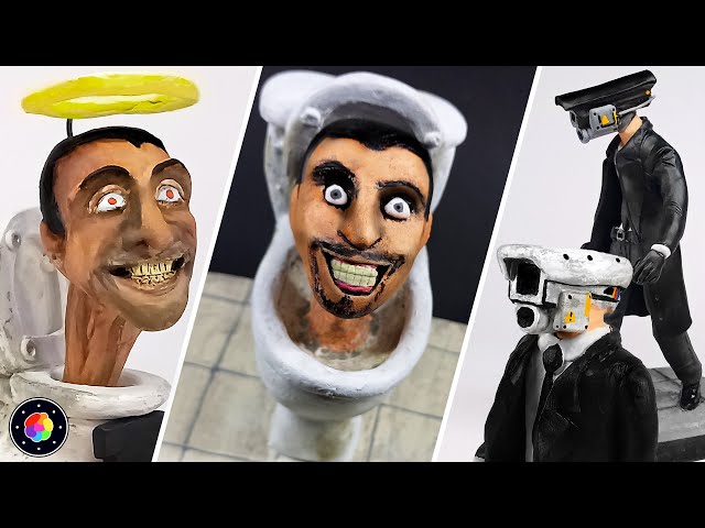 MAKING SKIBIDI TOILET... and it's VERY TERRIFING! (Holy Toiled & Camera Man) Clay | PlastiVerse