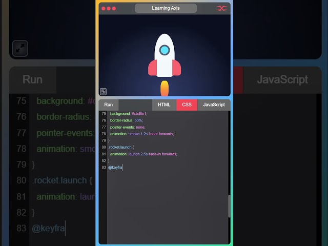 Rocket Launch | HTML CSS JavaScript