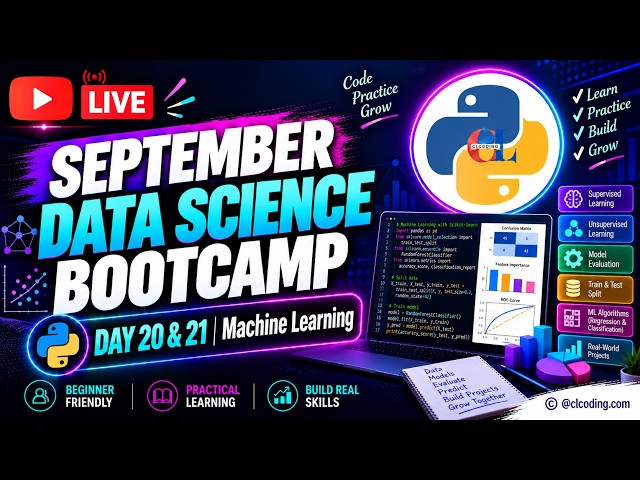 September Data Science Bootcamp  | Day 20 & 21 | Machine Learning