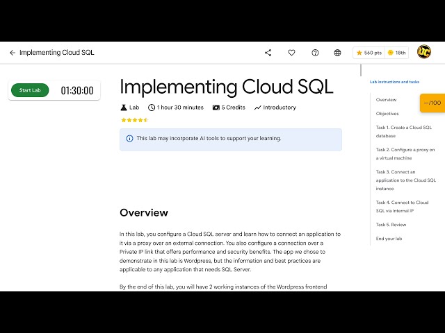 Implementing Cloud SQL