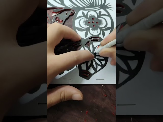 Oddly satisfying petal pop-outs! ✨✂️ #papercutting #art #craftasmr