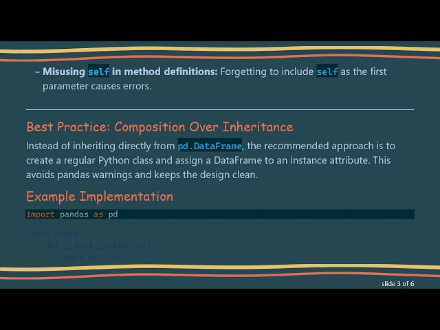 How to Use a DataFrame as a Class Attribute in Python