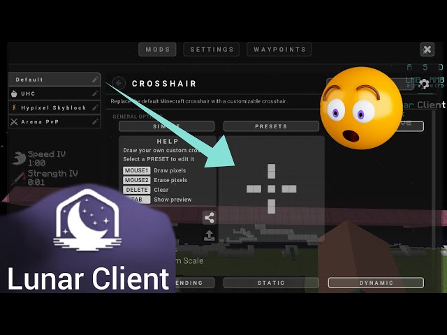 Lunar Client Crosshair Update! How To Design a Custom Crosshair