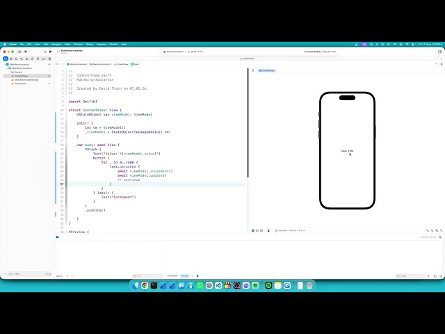 Understanding Actor Isolation in SwiftUI #swift