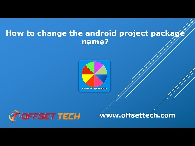 How to change the android project package name in android studio