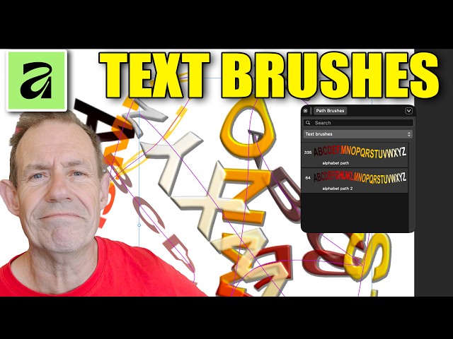 Affinity 3.3 Text Path Brushes | How To Tutorial