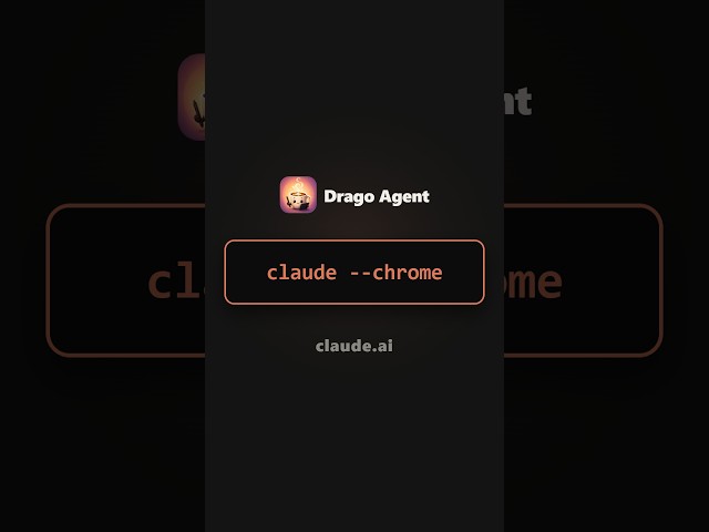 Claude --chrome it uses your logged-in browser