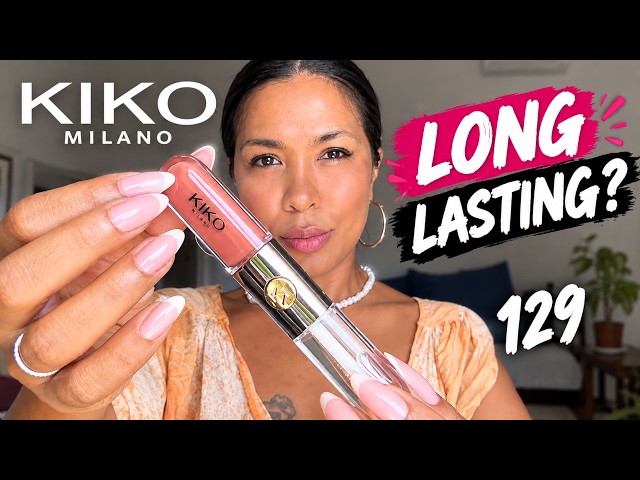 KIKO Milano Unlimited Double Touch 129💄Long Lasting Lipstick Swatch!