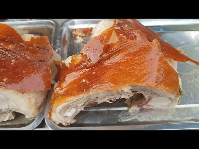 Crispy Roasted Pork Leg at Afternoon Market 
