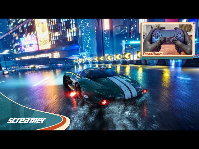 Cyberpunk Race with Controller (PS5) Gameplay | SCREAMER