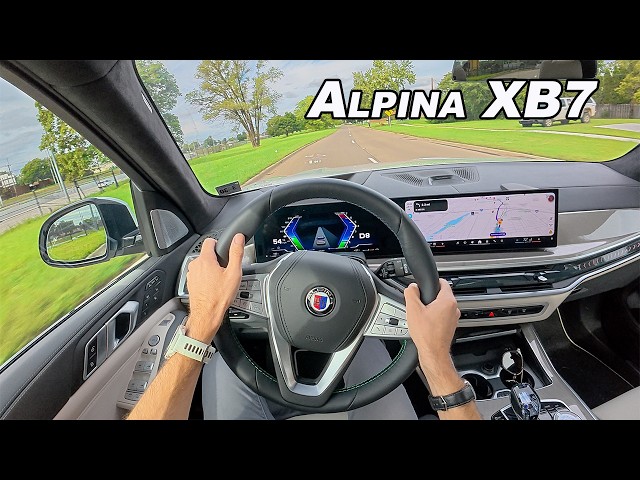 Driving The Alpina XB7 - 631hp Post Wedding BMW Therapy Drive (POV Binaural Audio)