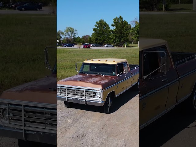 1975 Ford F-250 SuperCab Ranger XLT with Camper Special Package #fordtrucks #aerosmith #fordpickup