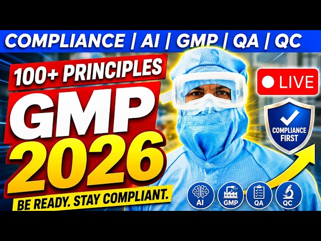Pharma Manufacturing Masterclass: GMP Essentials & Audit Readiness (LIVE)
