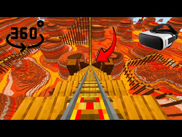 Minecraft 360° Insane Heights Canyon Roller Coaster