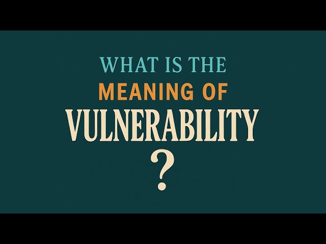 What is the meaning of Vulnerability?
