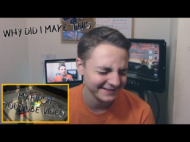 REACTING TO MY FIRST YOUTUBE VIDEO!