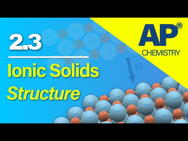 AP Chemistry 2.3 – Structure of Ionic Solids | Revision Video #apchemistry