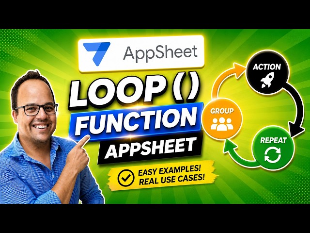 AppSheet Loop Function Explained | Run Actions on Multiple Rows Automatically #AppSheet #loop