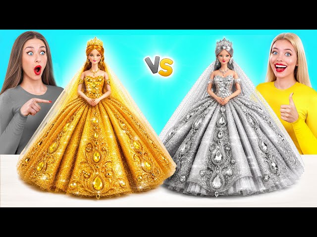 Gold vs Silver Barbie Doll Makeover by Multi DO Girls