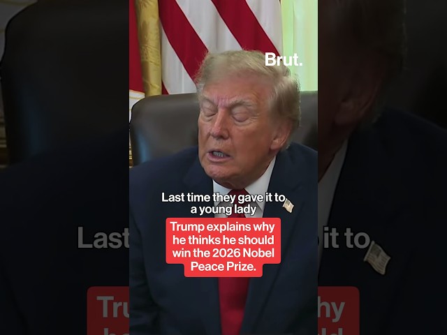 Trump explains why he thinks he deserves the 2026 Nobel Peace Prize.