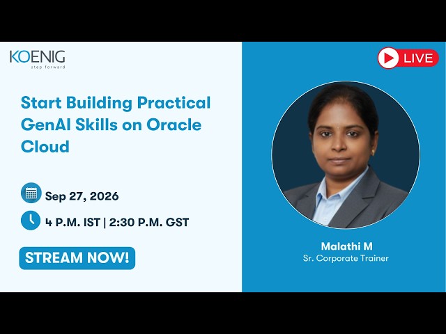 Start Building Practical GenAI Skills on Oracle Cloud