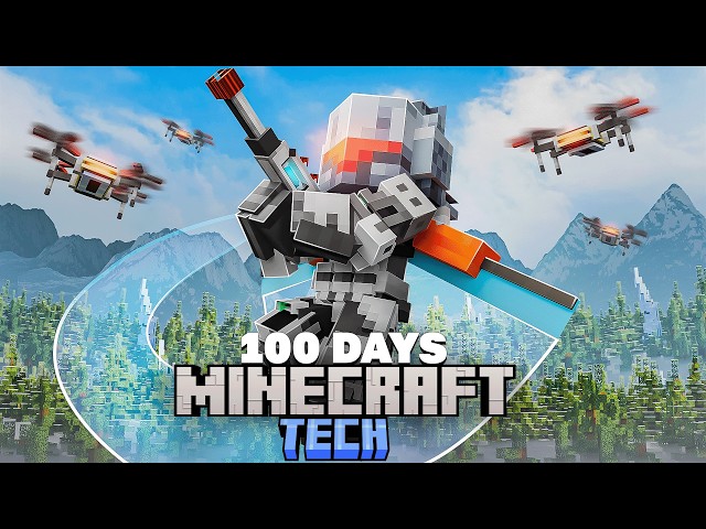 I Survived 100 Days as a TECH WARRIOR in ALL THE MODS!