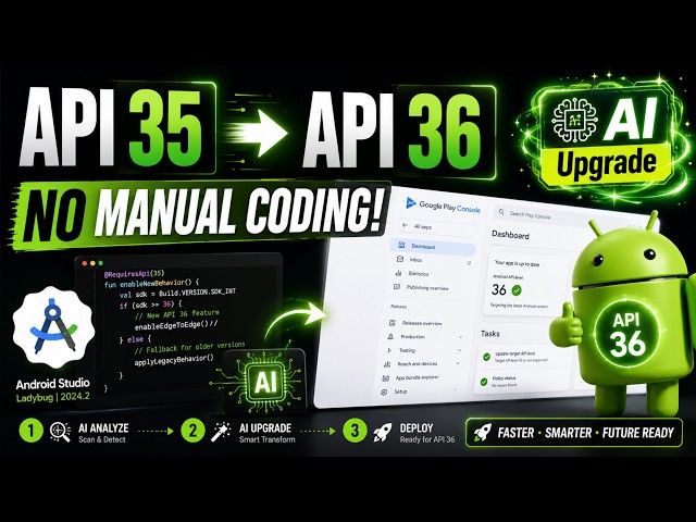 How to Upgrade Android App to API 36 | Google Play Target SDK 36 Fix (AI Method)