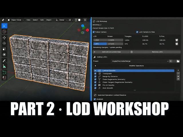 BTU Workflow Part 2 | Create LODs with the LOD Workshop