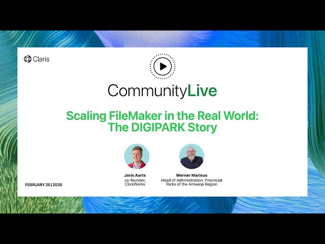 Community Live 42: Scaling FileMaker in the Real World – The DIGIPARK Story