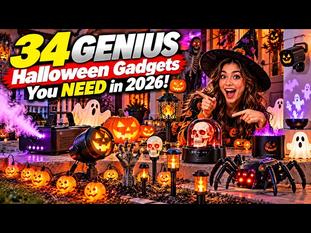 34 GENIUS Halloween Gadgets You NEED in 2026! 🎃