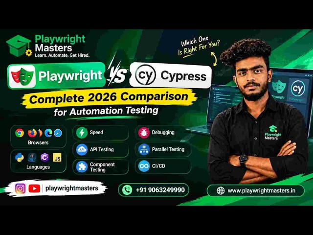 Playwright vs Cypress: Complete 2026 Comparison | Which Automation Tool Should You Learn?
