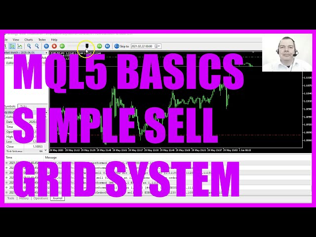 LEARN MQL5 TUTORIAL BASICS - 105 SIMPLE SELL GRID SYSTEM