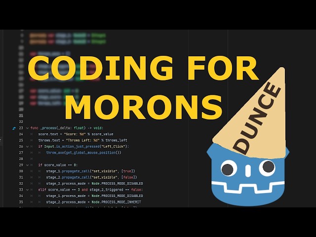 Godot Coding for Morons | Beginner Coding in Godot