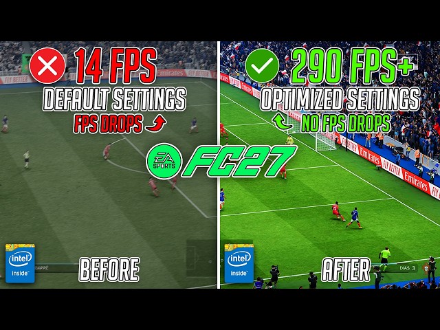 BEST PC Optimization Settings Guide For EA SPORTS FC 27🔧| Max FPS on ANY PC