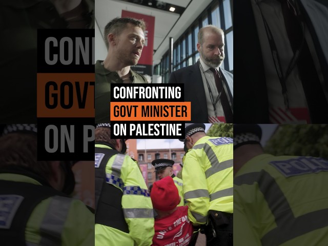 Confronting UK minister on Gaza
