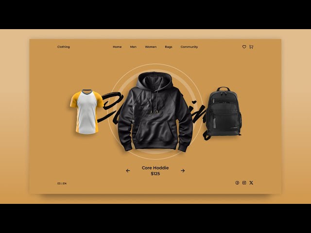 Responsive Clothing Website Design Using HTML CSS And JavaScript