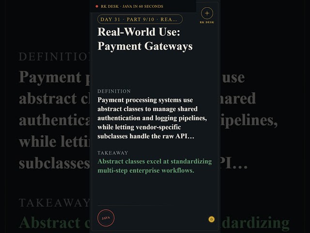 Day 31 Pt 9/10: Real-World Use: Payment Gateways #Shorts