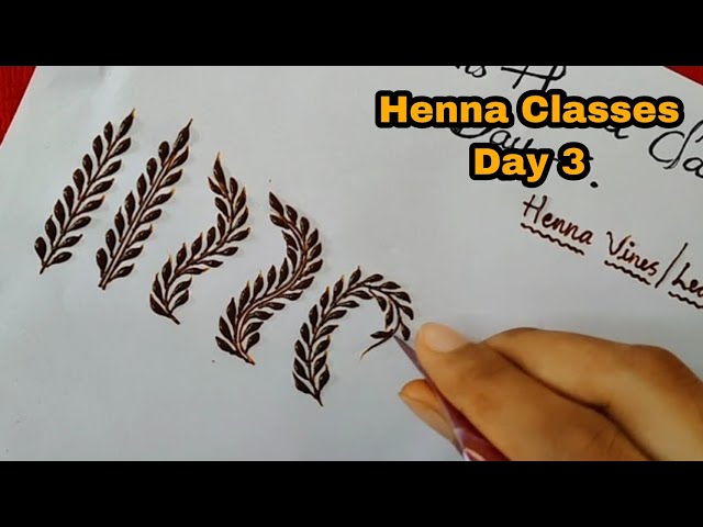 Henna Class day 3  || mehndi Classes by Thouseen | Learn Henna Designs with Thouseen