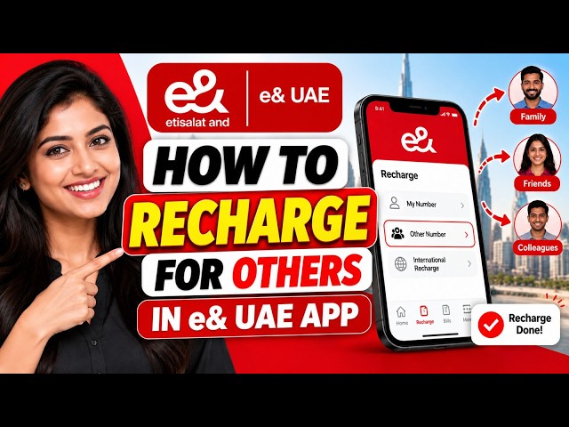 How To Recharge For Others In Etisalat App | How To Recharge For Another Number In Etisalat App